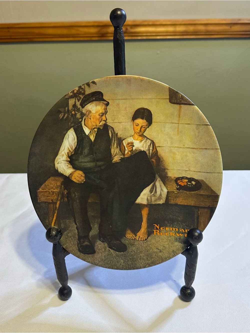 Norman Rockwell the light house keeper collectors plate #19,535 E.